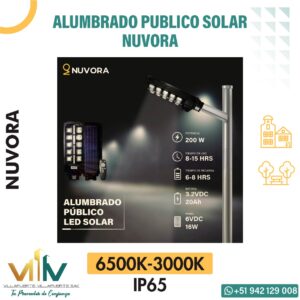 ALUMBRADO PUBLICO SOLAR 200W
