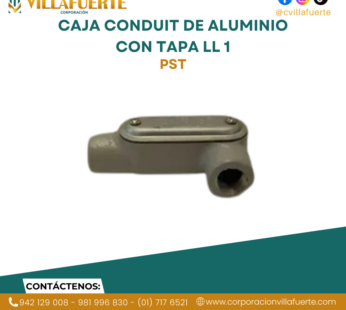 CAJA CONDUIT DE ALUMINIO CON TAPA LL 1