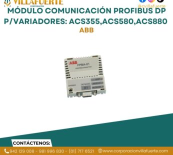 Módulo comunicación Profibus DP p/variadores: ACS355,ACS580,ACS880 ABB