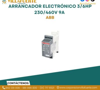 Arrancador electrónico 3/6HP 230/460V 9A ABB