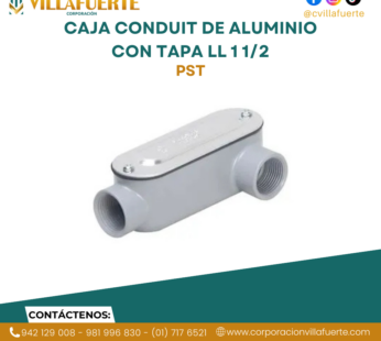 CAJA CONDUIT DE ALUMINIO CON TAPA LL 1 1/2