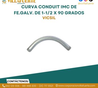 CURVA CONDUIT IMC DE FE.GALV. DE 1-1/2 X 90 GRADOS