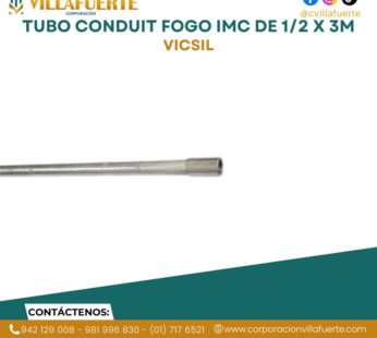 TUBO CONDUIT FOGO IMC DE 1/2 X 3M