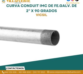 CURVA CONDUIT IMC DE FE.GALV. DE 2″ X 90 GRADOS