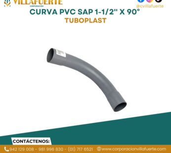 CURVA PVC SAP 1-1/2» X 90° TUBOPLAST