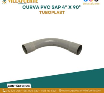 CURVA PVC SAP 4» X 90° TUBOPLAST