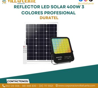 REFLECTOR LED SOLAR 400W 3 COLORES PROFESIONAL DURATEL