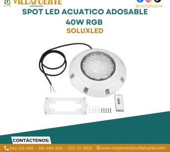 SPOT LED ACUATICO ADOSABLE 40W RGB SOLUXLED