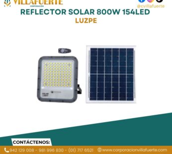 REFLECTOR SOLAR 800W 154LED LUZPE