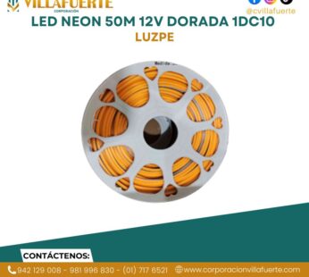 LED NEON 50M 12V DORADA 1DC10 LUZPE