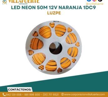 LED NEON 50M 12V NARANJA 1DC9 LUZPE