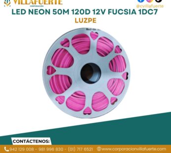 LED NEON 50M 120D 12V FUCSIA 1DC7 LUZPE
