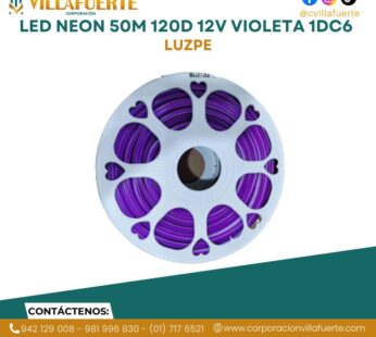 LED NEON 50M 120D 12V VIOLETA 1DC6 LUZPE