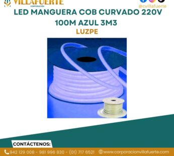 LED MANGUERA COB CURVADO 220V 100M AZUL 3M3 LUZPE
