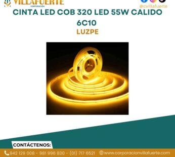 CINTA LED COB 320 LED 55W CALIDO 6C10 LUZPE