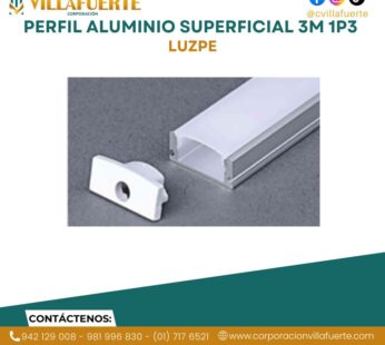 PERFIL ALUMINIO SUPERFICIAL 3M 1P3 LUZPE