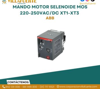 Mando motor selenoide MOS 220-250VAC/DC XT1-XT3 ABB