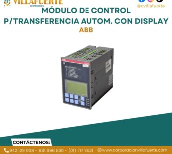 Módulo de control p/transferencia automática con display ATS22 ABB