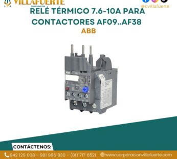Relé térmico 7.6-10A para contactores AF09..AF38 ABB