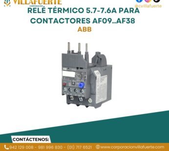 Relé térmico 5.7-7.6A para contactores AF09..AF38 ABB