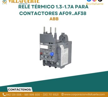 Relé térmico 1.3-1.7A para contactores AF09..AF38 ABB