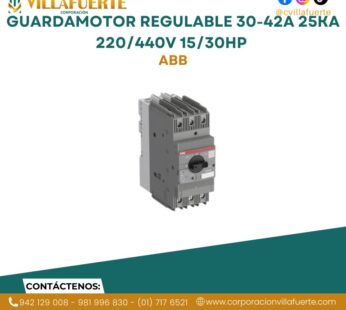 Guardamotor regulable 30-42A 25kA 220/440V 15/30HP ABB