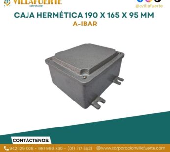 CAJA HERMÉTICA 190 x 165 x 95 mm IP65 A-IBAR