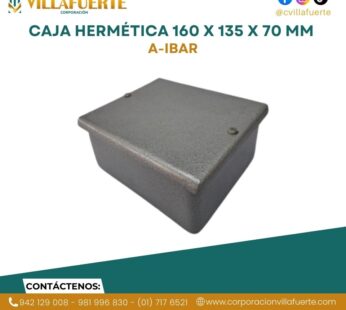 CAJA HERMÉTICA 160 x 135 x 70 mm IP65 A-IBAR