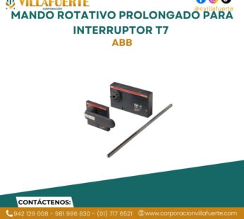 Mando rotativo prolongado para interruptor T7 ABB
