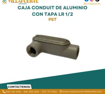 CAJA CONDUIT DE ALUMINIO CON TAPA LR 1/2