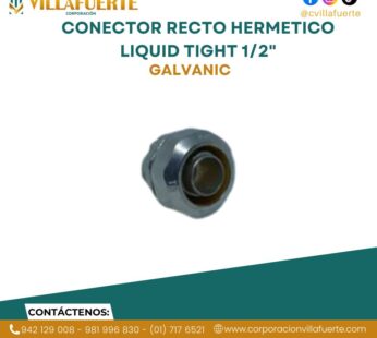 CONECTOR RECTO HERMETICO LIQUID TIGHT 1/2″