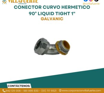 CONECTOR CURVO HERMETICO 90° LIQUID TIGHT 1″