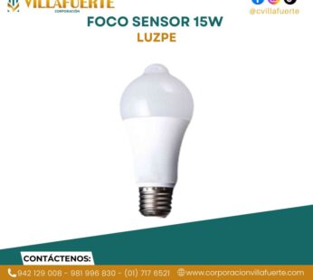 FOCO SENSOR 15W LUZPE