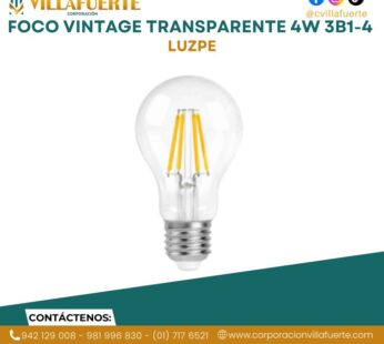 FOCO VINTAGE TRANSPARENTE 4W 3B1-4 LUZPE
