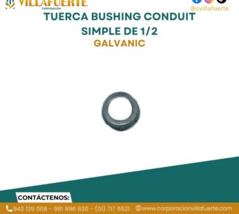 TUERCA BUSHING CONDUIT SIMPLE DE 1/2