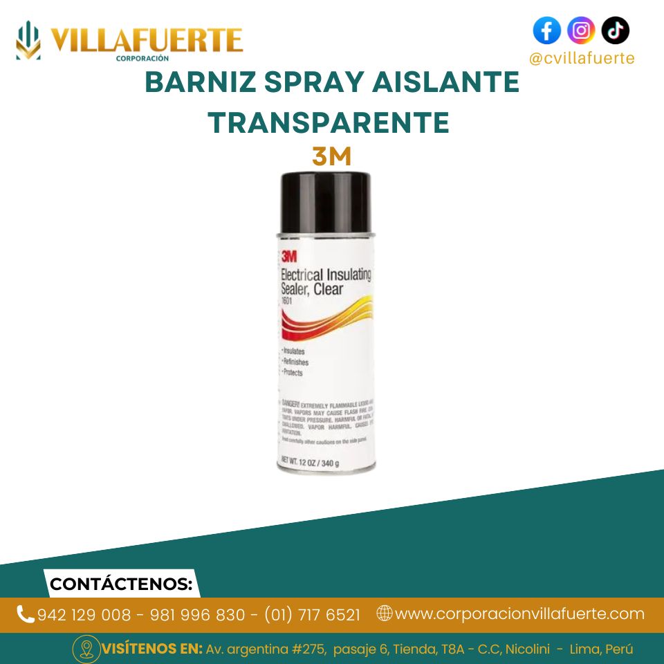 BARNIZ SPRAY AISLANTE TRANSPARENTE 1601 3M
