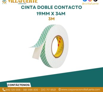 CINTA DOBLE CONTACTO 19MM X 34M 3M