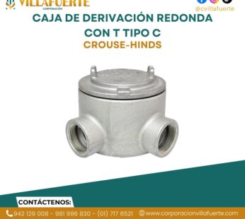 CAJA DE DERIVACIÓN REDONDA CON T TIPO C