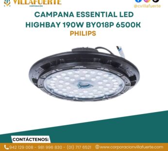 CAMPANA ESSENTIAL LED HIGHBAY 190W BY018P LED240-CW PSU WB 6500K 24000LM 50000H PHILIPS