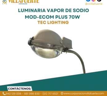 LUMINARIA VAPOR DE SODIO MOD-ECOM PLUS 70W TEC LIGHTING