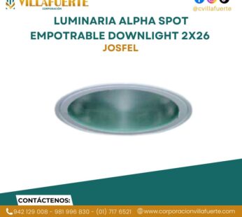 LUMINARIA ALPHA SPOT EMPOTRABLE DOWNLIGHT 2X26 JOSFEL