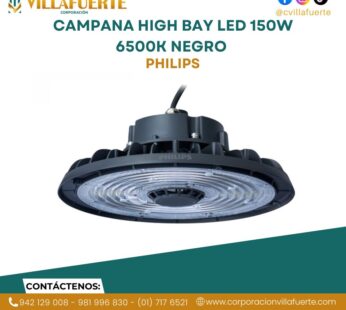 CAMPANA HIGH BAY LED 150W 6500K NEGRO PHILIPS