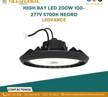 HIGH BAY LED 200W 100-277V 5700K NEGRO LEDVANCE