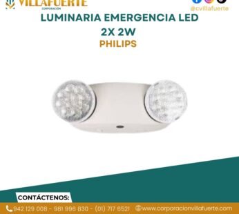 LUMINARIA EMERGENCIA LED 2X 2W 120-277V 220LM PHILIPS