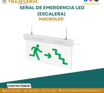 SEÑAL DE EMERGENCIA LED (CSL-ESCALERA) MACROLED