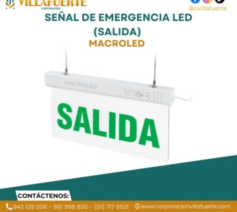 SEÑAL DE EMERGENCIA LED (CSL-SALIDA) MACROLED