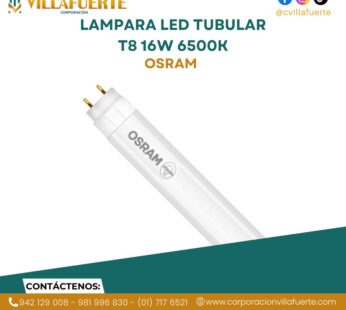 LAMPARA LED TUBULAR T8 16W 6500K 100-277V G13 1200MM OSRAM