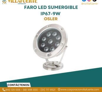 FARO LED SUMERGIBLE IP67-9W 12-24V-OSLER