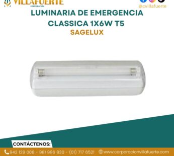 LUMINARIA DE EMERGENCIA CLASSICA 1X6W T5 SAGELUX