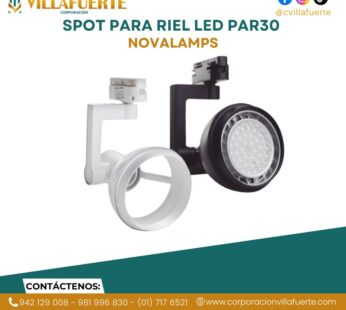 SPOT PARA RIEL LED PAR30 NOVALAMPS